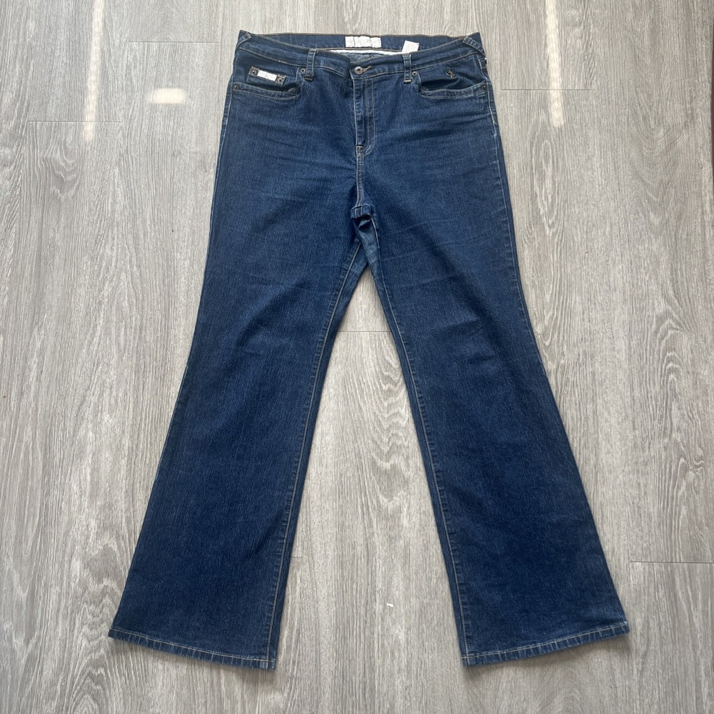 Vintage Baby Phat Dark Wash Denim Jeans Bootcut Low Rise Y2K Women's 20